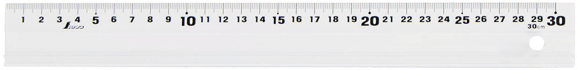 NT Schneidelineal – Aluminium – 30 cm – Stahlkante, rutschfest