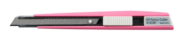 NT Cutter A-301 RP – Abbrechmesser 9 mm, Kunststoff, Auto-Lock, Pink