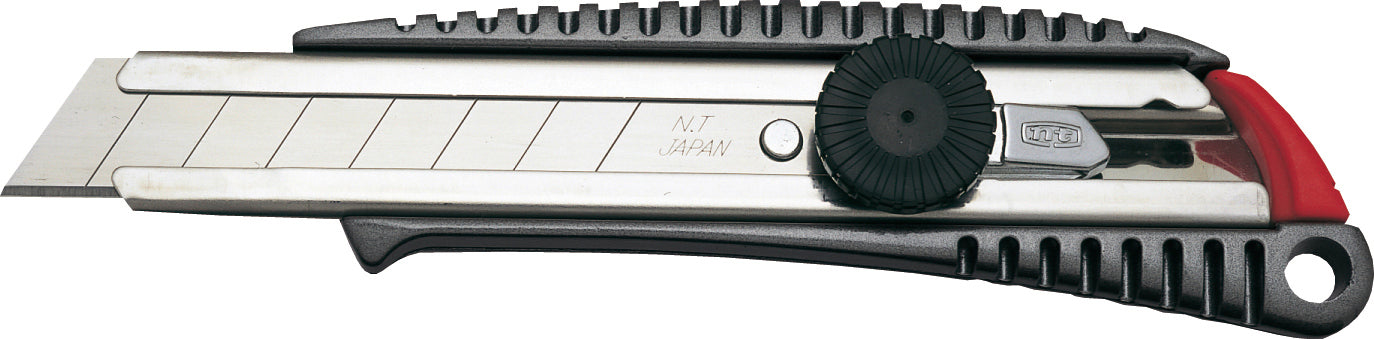 NT Cutter L-500 GP – Abbrechmesser 40 mm, Aluminiumgehäuse, schwarz