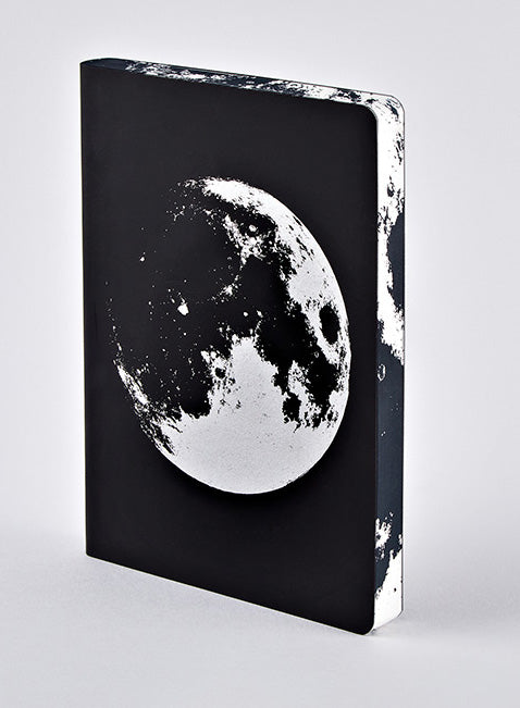 nuuna Notizbuch – A5 – punktiert – 256 Seiten – 120 g/m² – Softcover, schwarz/weiss