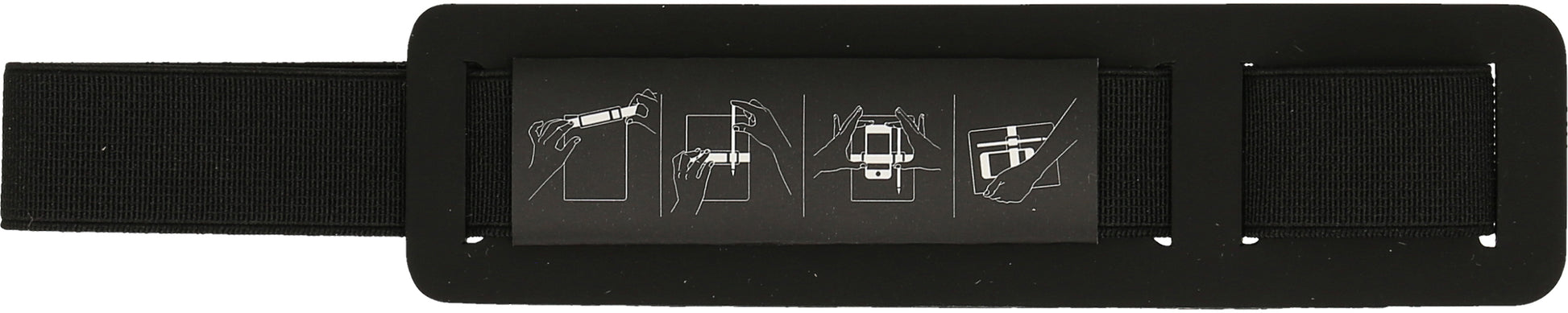 Nuuna Stiftschlaufe für nuuna Notizbücher (Grösse L) – Leder (recycelt), schwarz, 35 × 5 × 180 mm