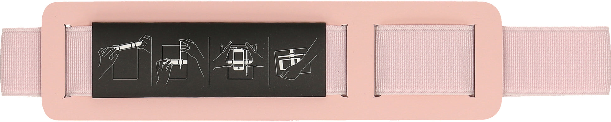 Nuuna Stiftschlaufe für nuuna Notizbuch (Grösse L) – Leder (recycelt), Rosé, 180 × 40 × 5 mm