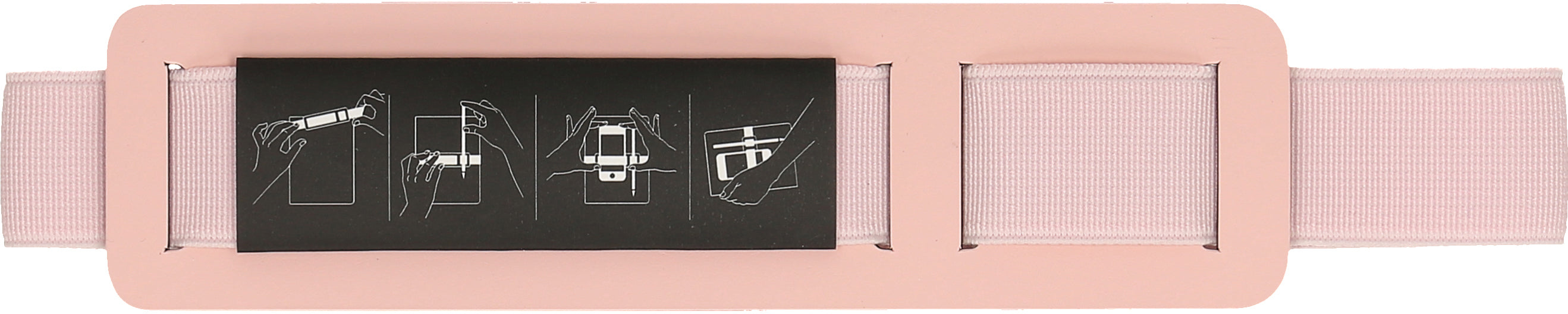 Nuuna Stiftschlaufe für nuuna Notizbuch (Grösse L) – Leder (recycelt), Rosé, 180 × 40 × 5 mm