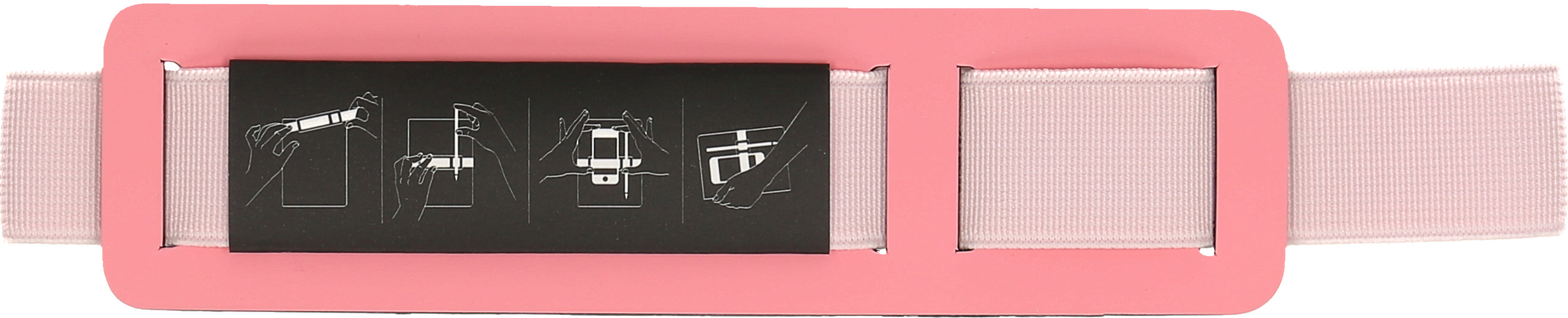 Nuuna Stiftschlaufe für nuuna Notizbücher der Grösse L – Leder (recycelt), Bubblegum, 40 × 5 × 180 mm