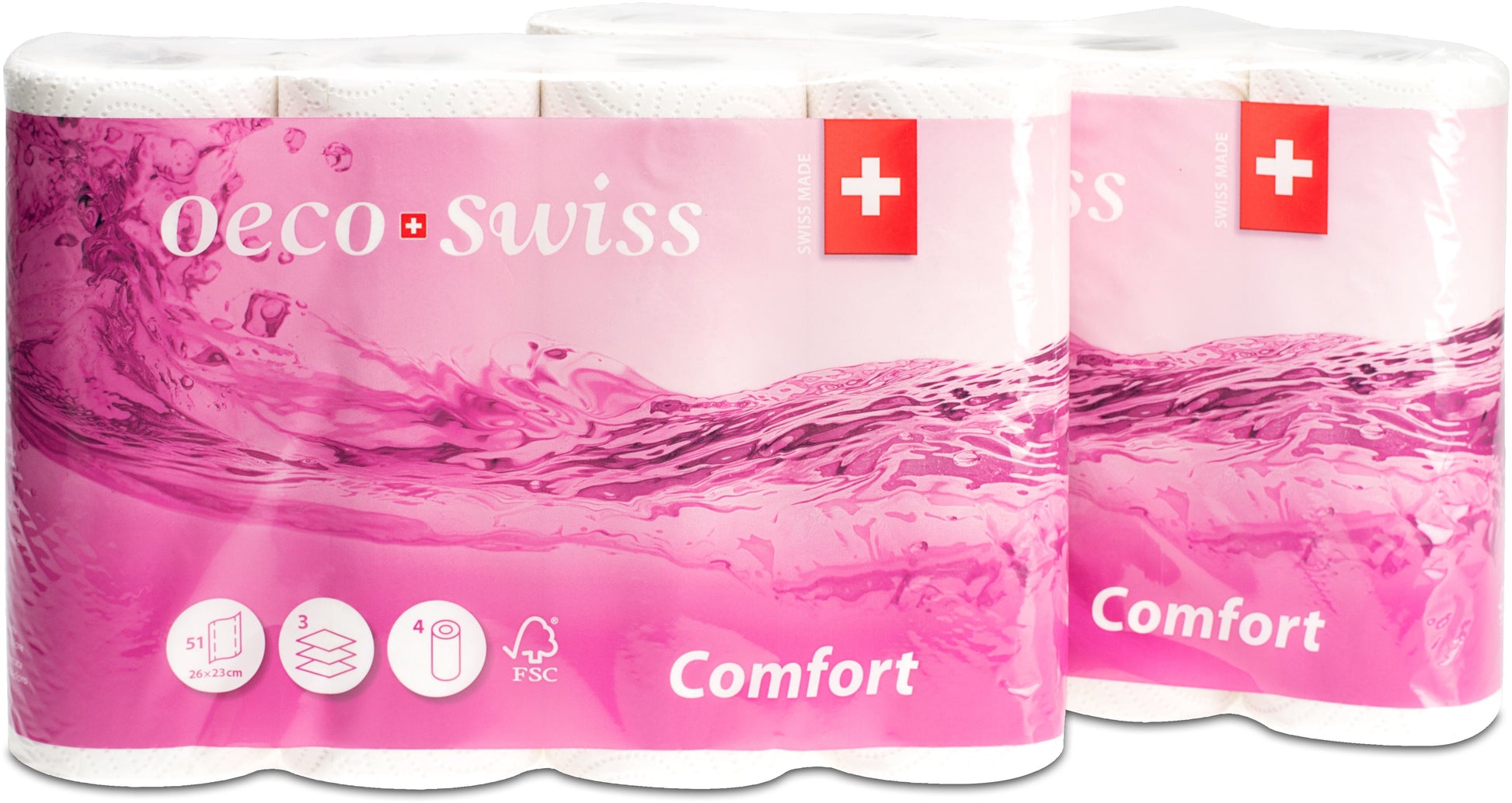 Oeco swiss Haushaltspapier – 3-lagig, weiss – 260 × 230 mm – FSC