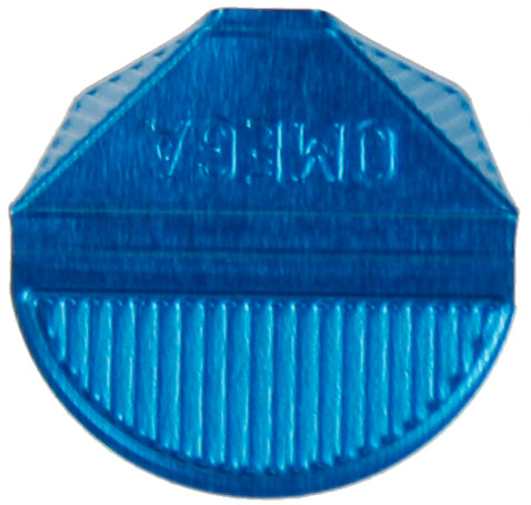 Omega Eckklammern 48×28 mm – blau – 100 Stk.