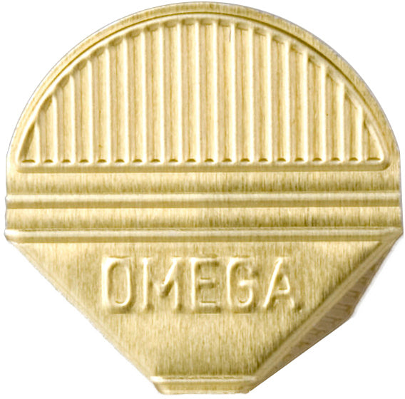 Omega Eckklammern – Aluminium, lackiert, gold – 1'000 Stk.
