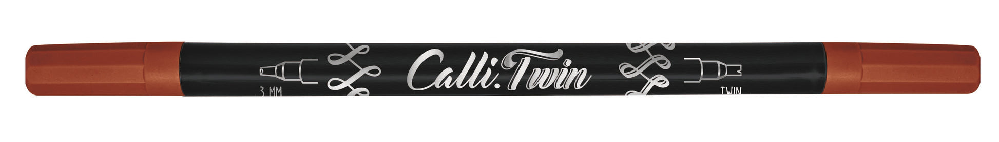 Online Callibrush Pen TWIN Kalligrafiestift, Doppelspitze – 3 mm, Aubergine
