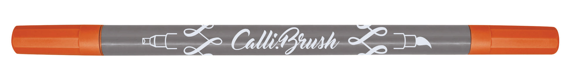 Online Callibrush Brush Pen, Doppelspitze – Pinsel + Kalligrafie-Spitze, 2 mm, wasserbasiert, Chili