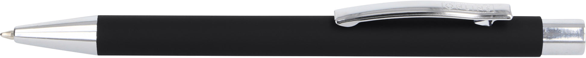 ONLINE Soft Metal 21737/3D Classic Black Kugelschreiber – Blau, Druck, nachfüllbar