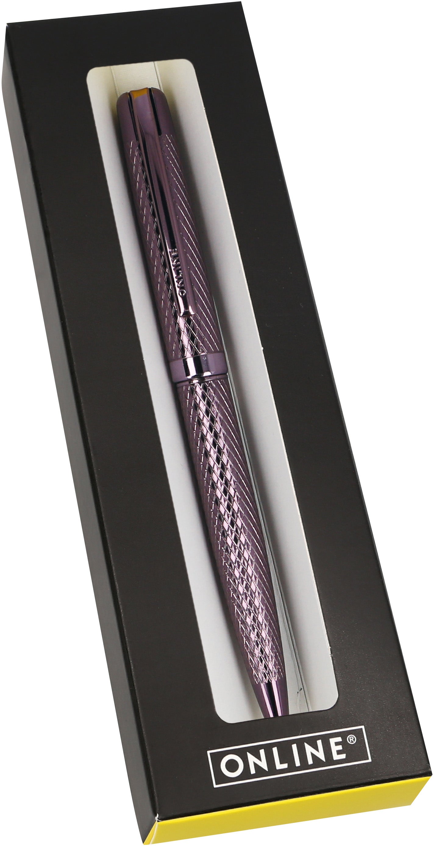 Online Eleganza 34746 Diamond Wine Kugelschreiber – Schwarz, Dreh, Metall, nachfüllbar