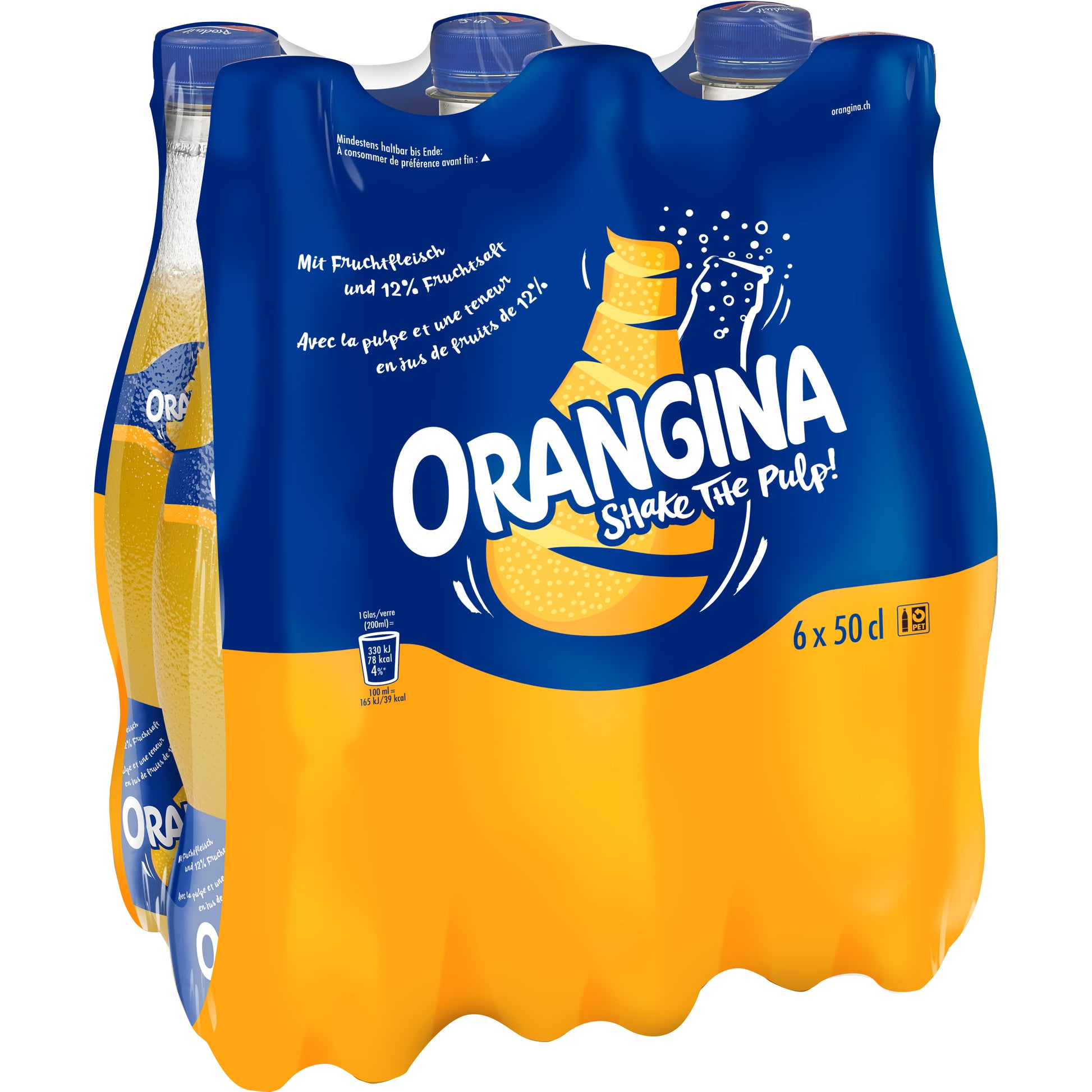 Orangina Limonade Original – 5 dl, mit Fruchtfleisch