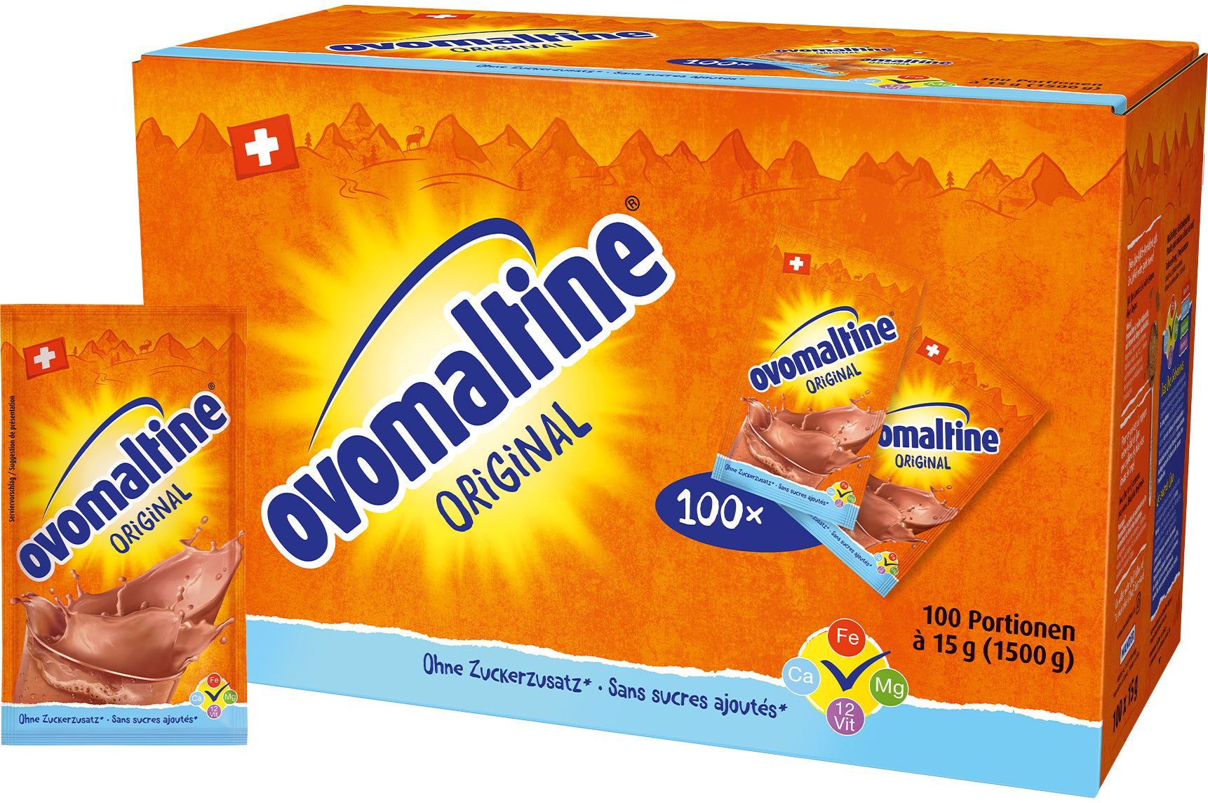Ovomaltine Getränkepulver Original (Sticks) – 15 g