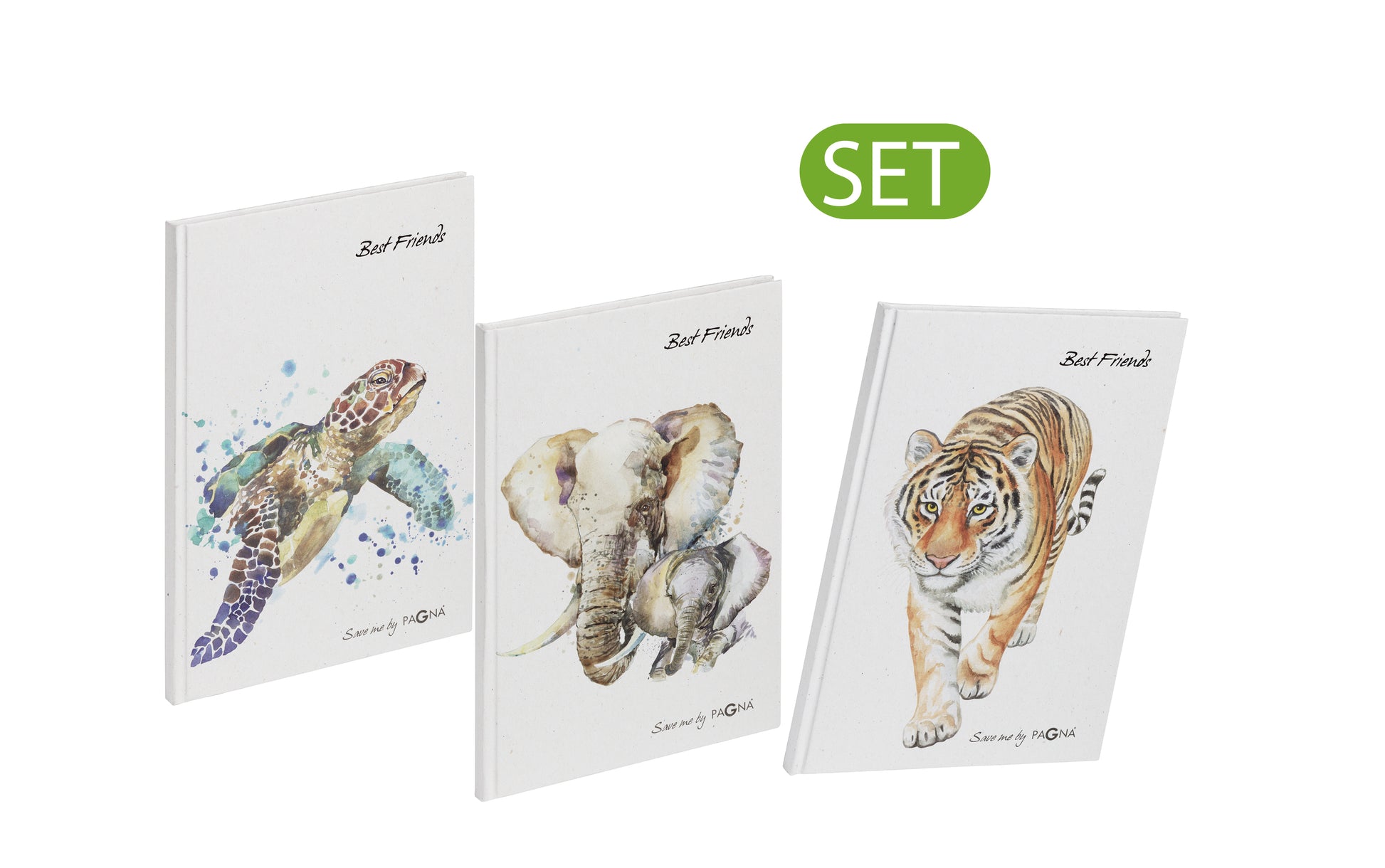 Pagna Freundebuch Save me Nr. 3 – Set, 3 Stk. – 60 Seiten – 150 × 220 mm