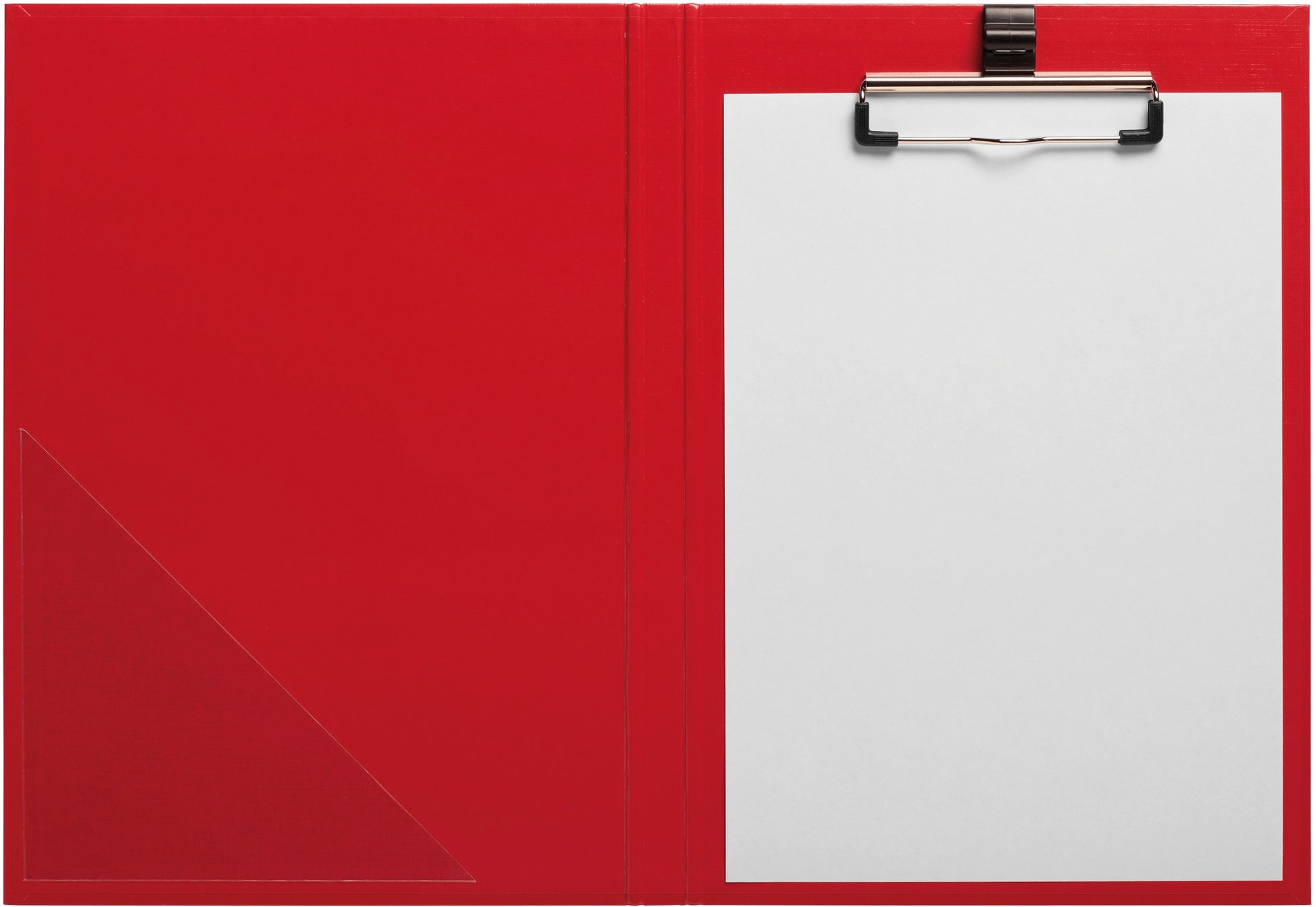 Pagna Color Klemmbrett-Mappe A4 – Karton, Rot – mit Innentasche, mit Stifthalter