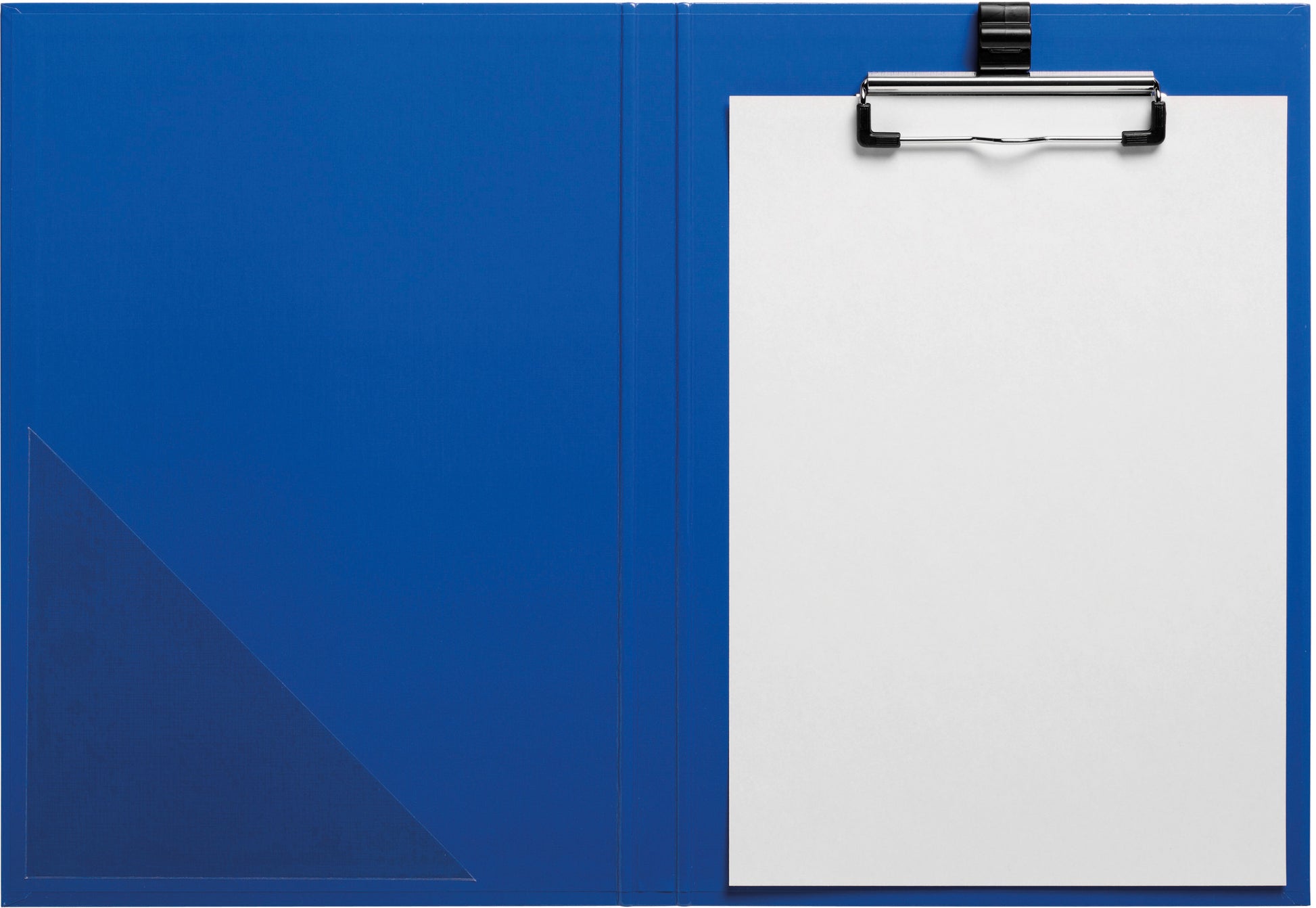 Pagna Color Klemmbrett-Mappe A4 – Karton, Blau – mit Innentasche, mit Stifthalter