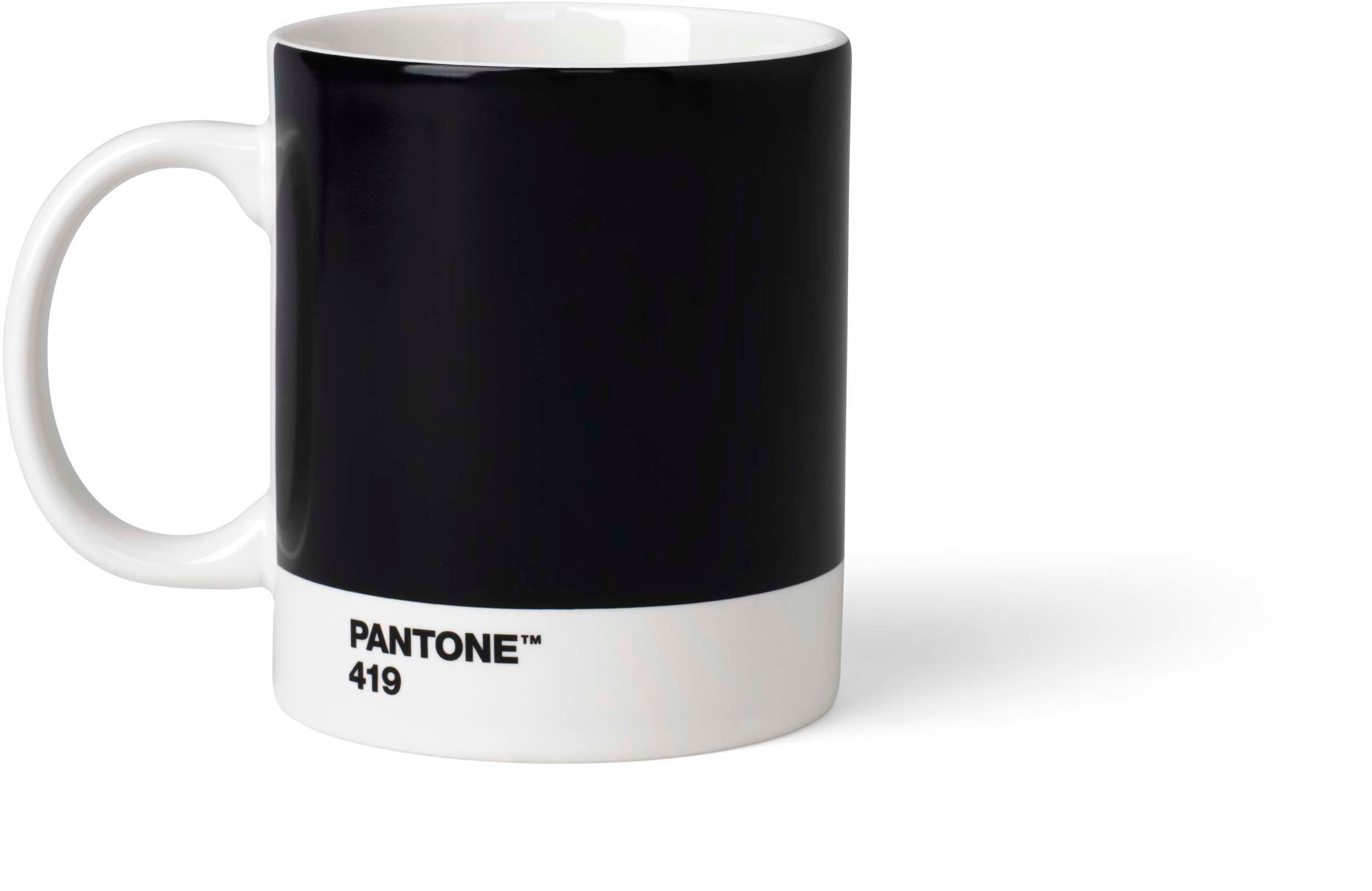 Pantone Tasse – 375 ml, 9,5 × 12,0 × 11,0 cm, Porzellan, Schwarz