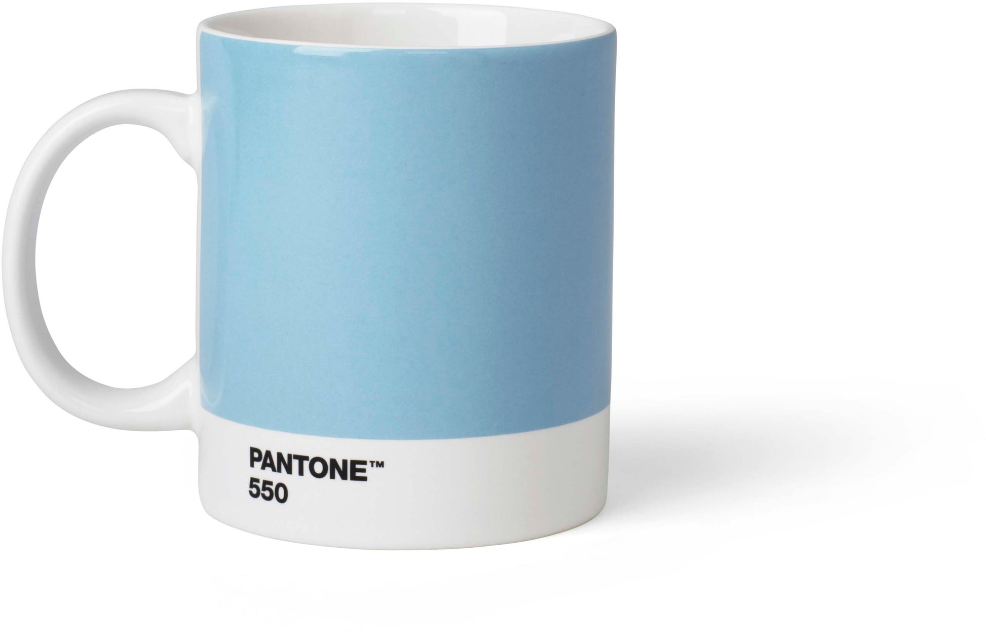 Pantone Tasse 101030550 – 375 ml, 9,5 × 12,5 × 11,0 cm, Porzellan, Hellblau