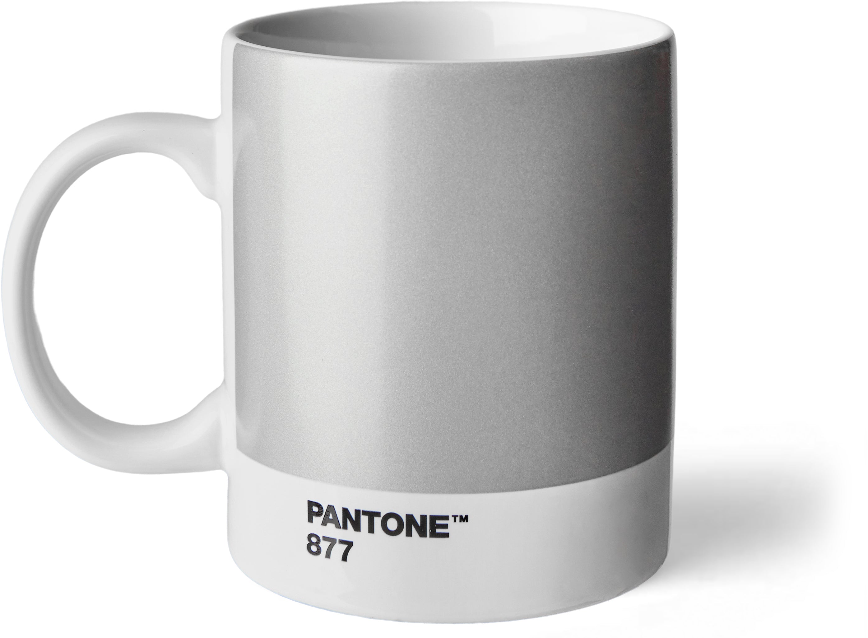 Pantone Tasse 101030877 – 375 ml, 9,0 × 12,0 × 11,5 cm, Porzellan, Silber