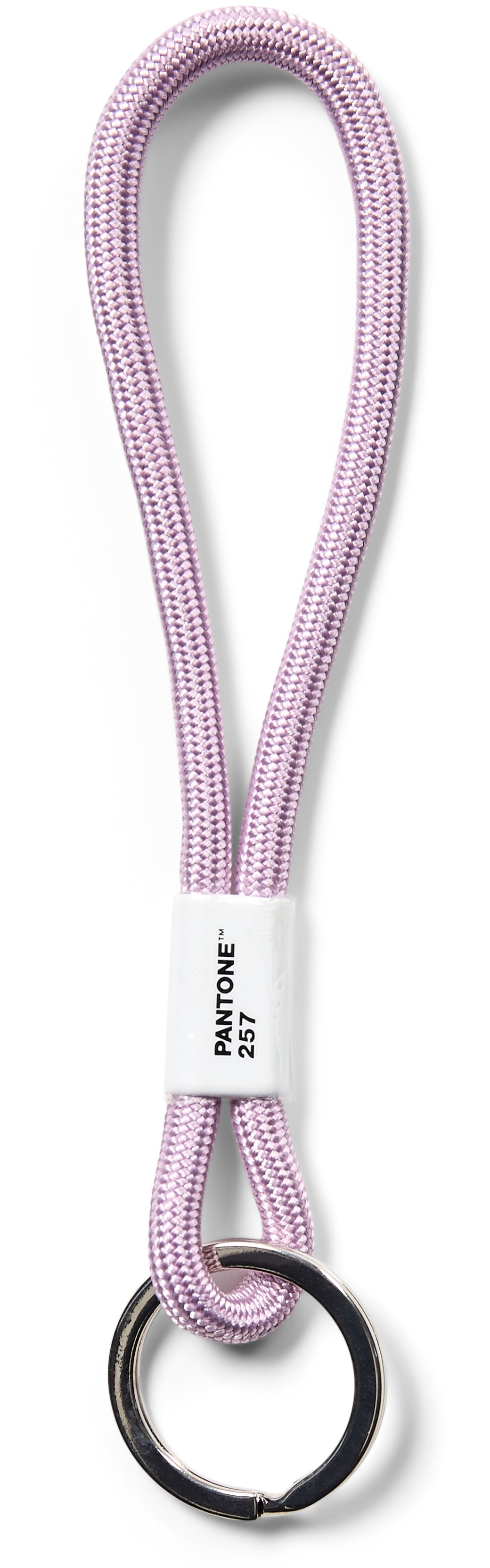 Pantone Textilband Schlüsselanhänger S – Bandlänge 13 cm, Nylon, Hellviolett