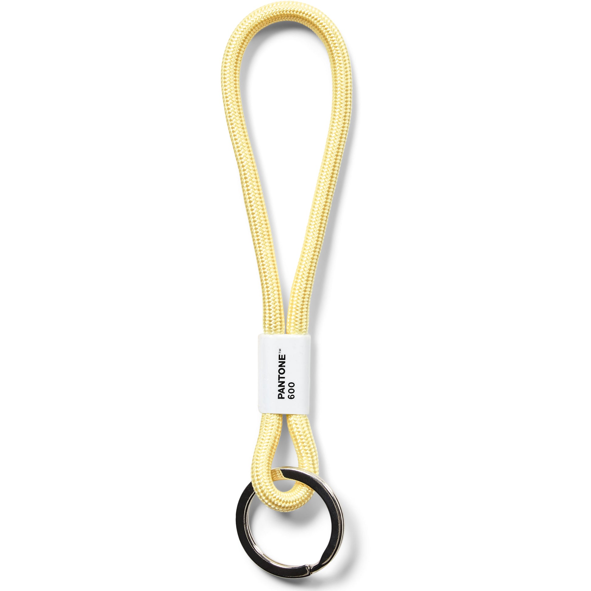 Pantone Textilband Schlüsselanhänger S – mit Schlaufe, Nylon, Gelb, Bandlänge 13 cm