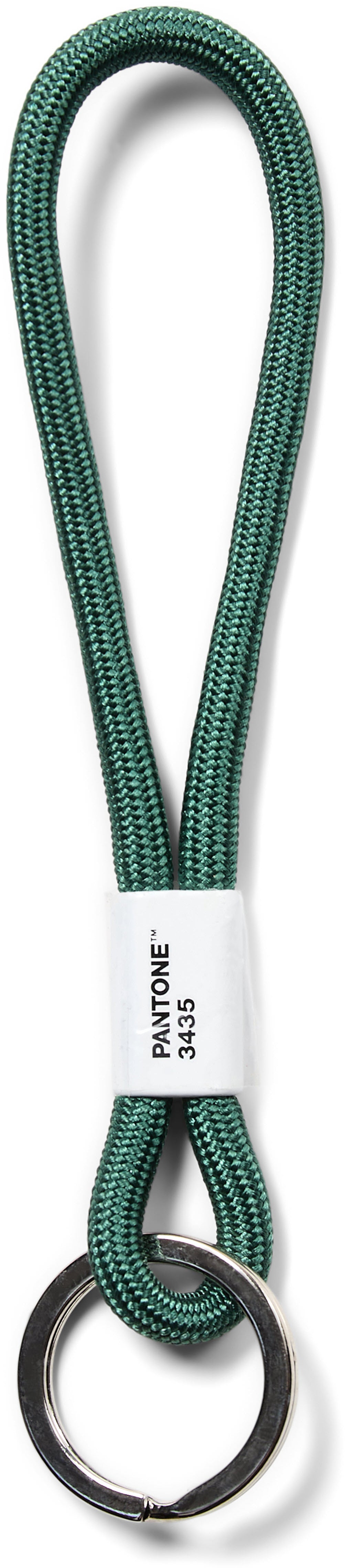 Pantone Lanyard 3435 – strapazierfähig, Nylon, dunkelgrün, Bandlänge 13 cm