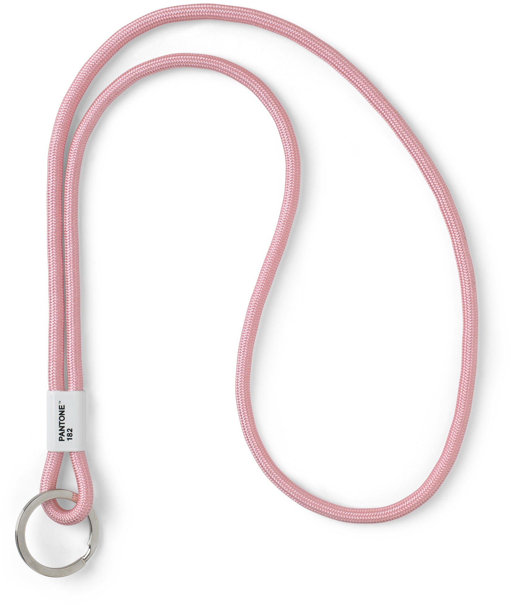 Pantone Textilband Light Pink 182 – mit Schlaufe, Nylon, Bandlänge 41 cm