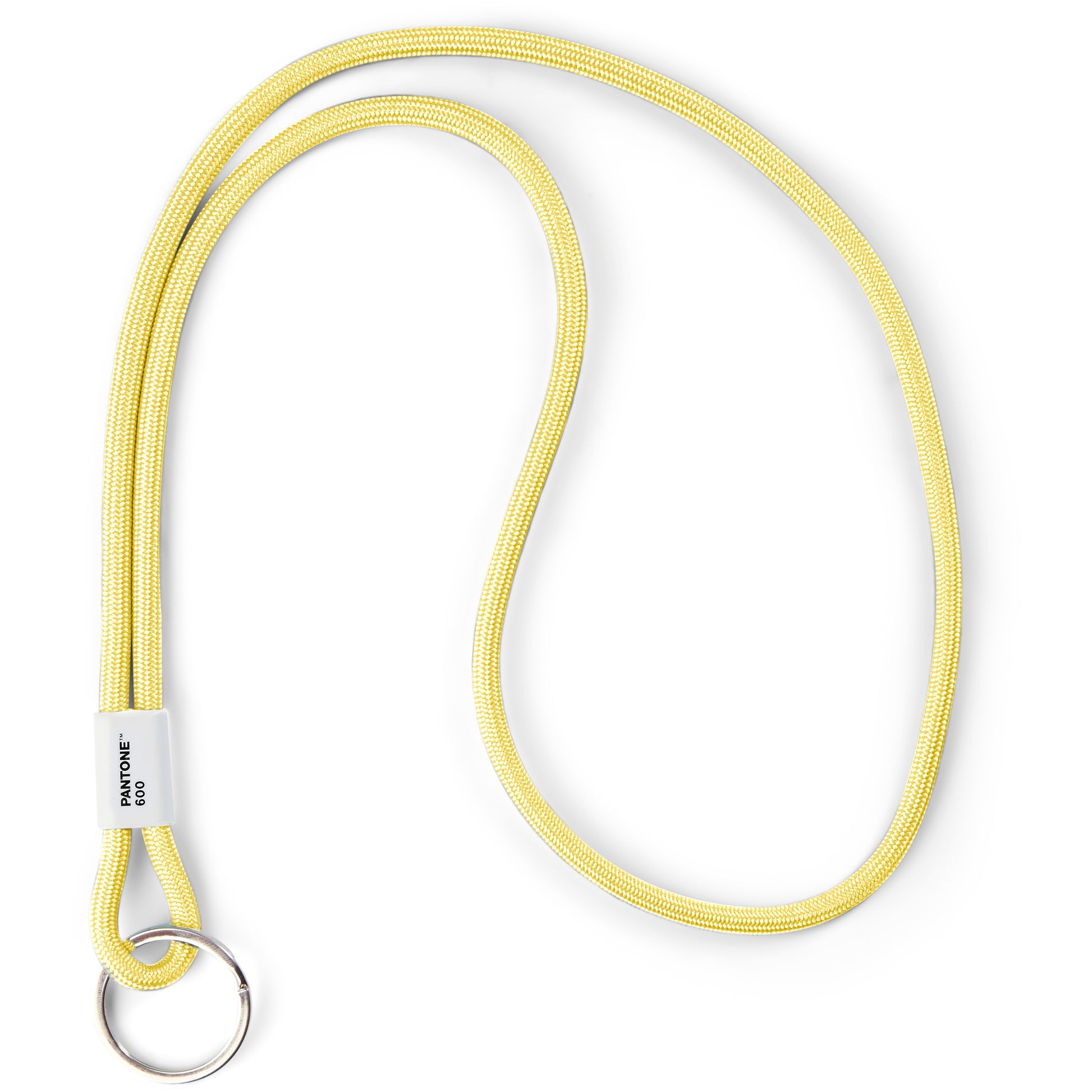 Pantone Textilband – mit Schlaufe, Nylon, Hellgelb, Bandlänge 41 cm