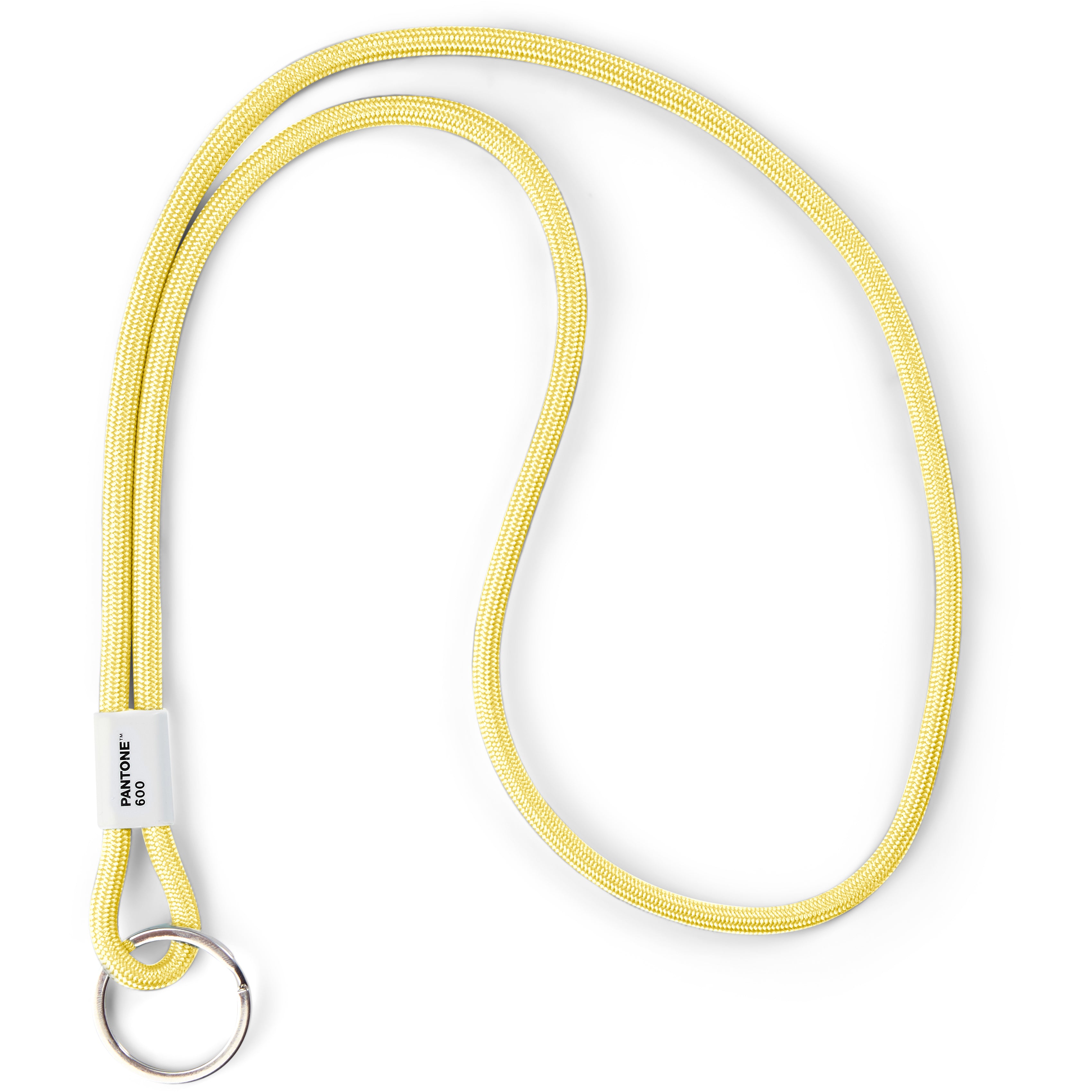 Pantone Textilband – mit Schlaufe, Nylon, Hellgelb, Bandlänge 41 cm