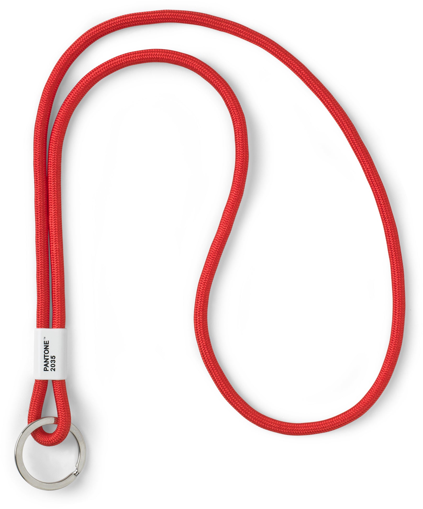 Pantone Textilband – mit Schlaufe, Nylon, Rot, Bandlänge 41 cm