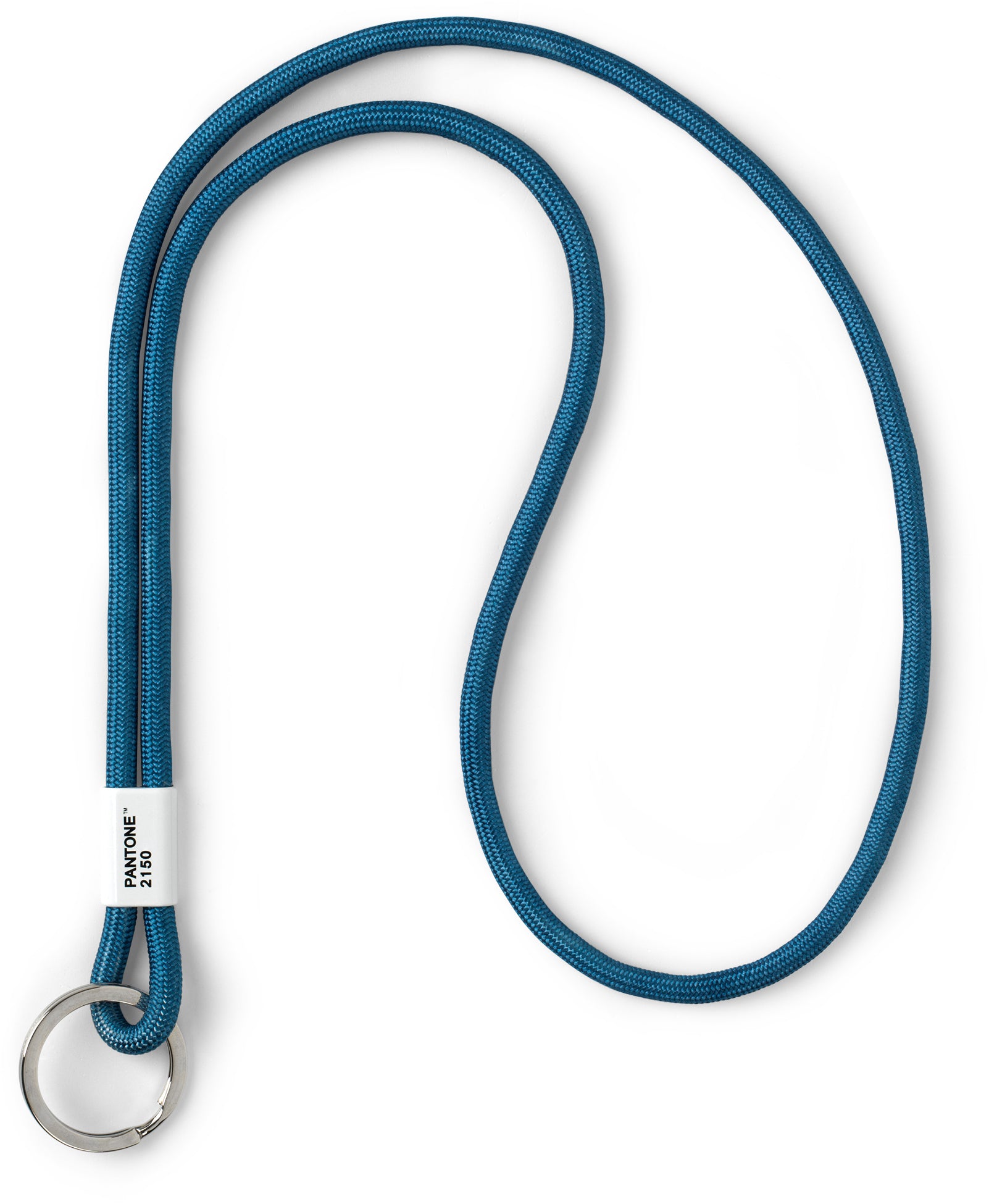 Pantone Textilband Blau 2150 – mit Schlaufe, Nylon, Bandlänge 41 cm