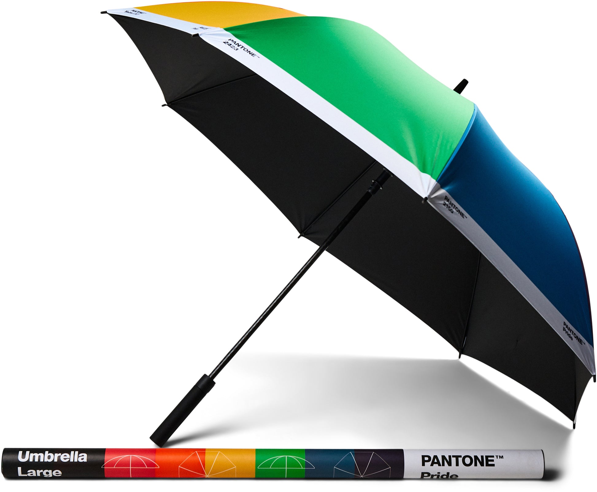 Pantone Taschenschirm – manuell, Ø 100 cm, L 21 cm – Pride