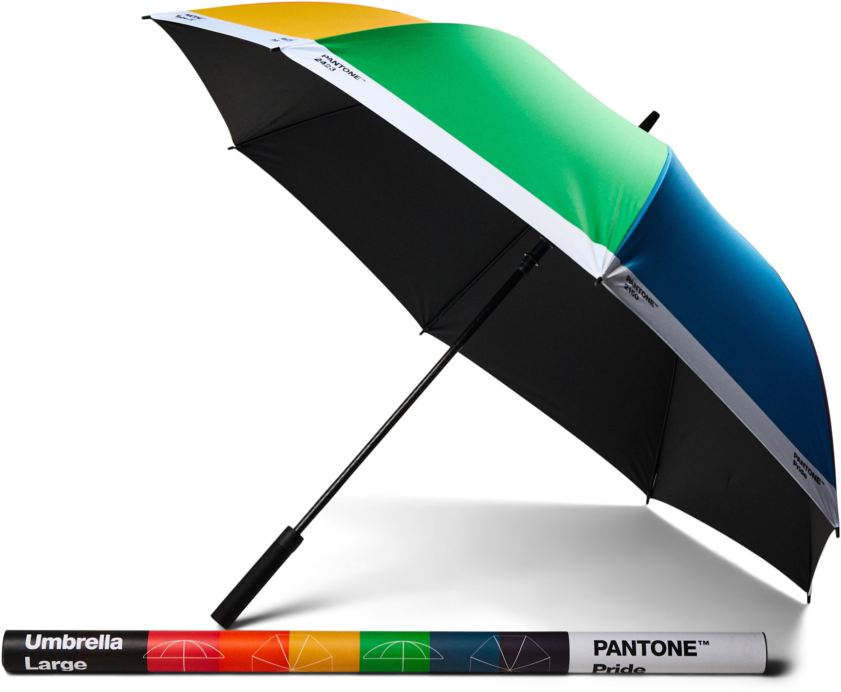 Pantone Taschenschirm – manuell, Ø 100 cm, L 21 cm – Pride