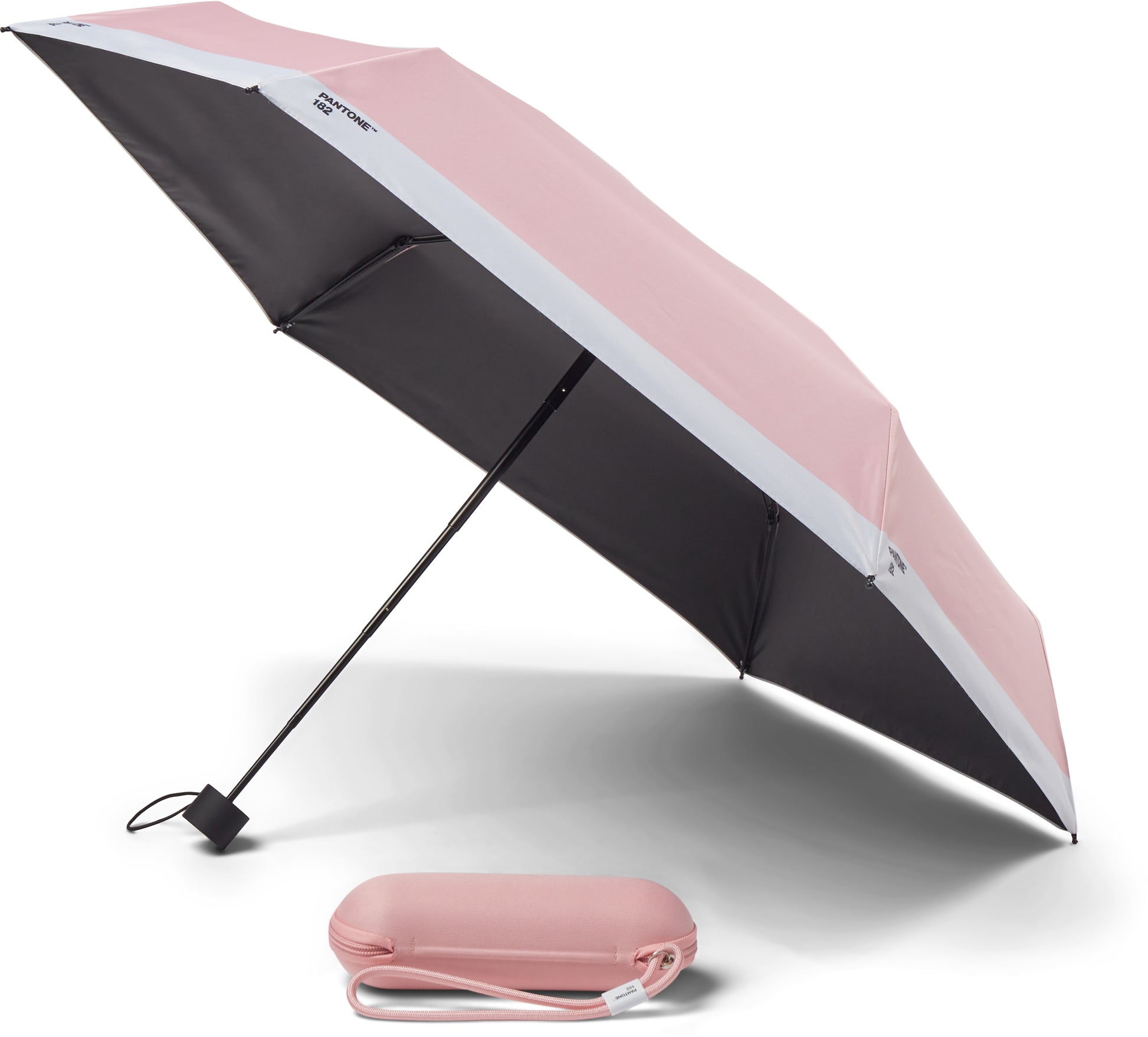 Pantone Taschenschirm – Ø 100 cm, L 21 cm – Hellrosa