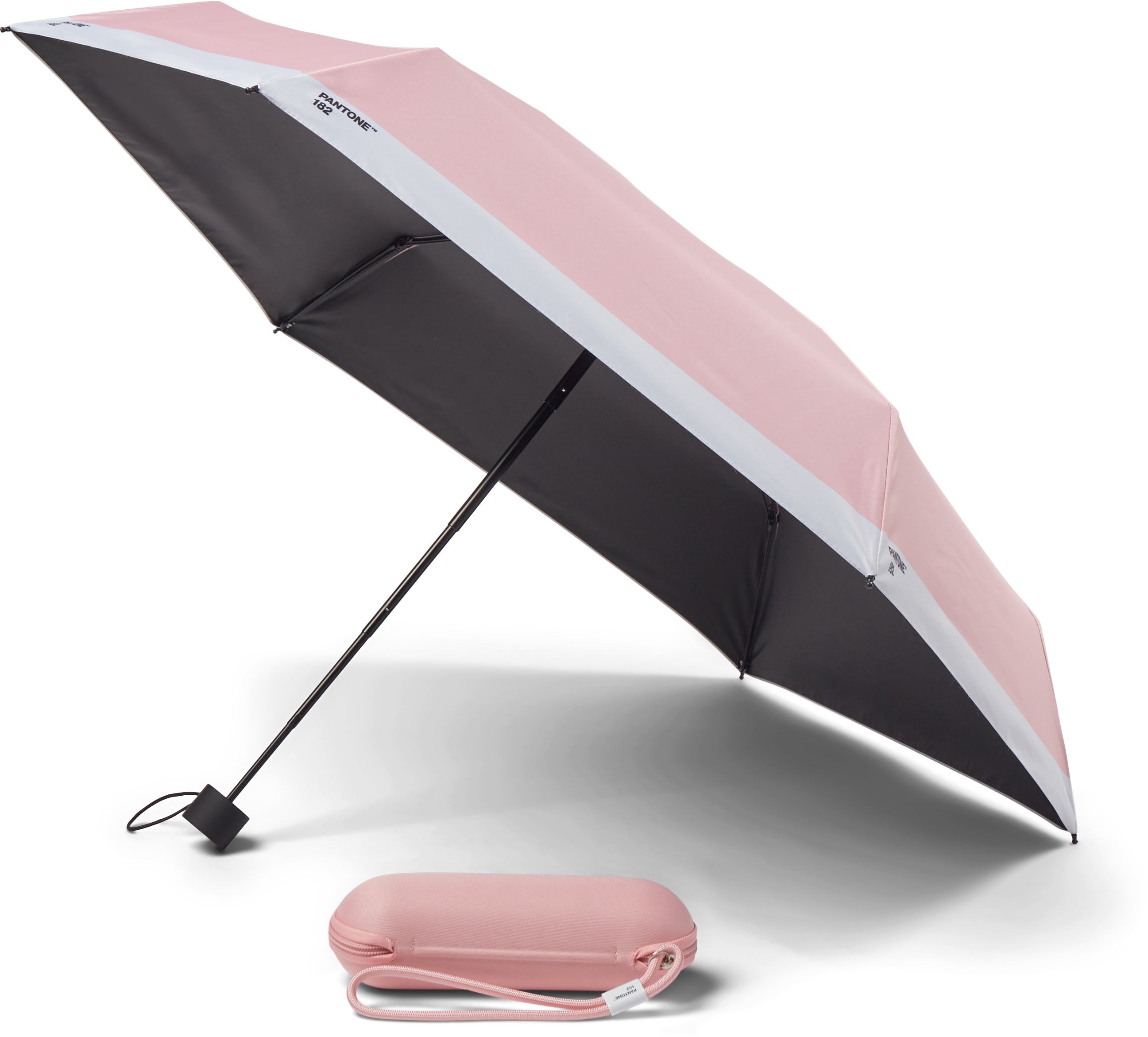 Pantone Taschenschirm – Ø 100 cm, L 21 cm – Hellrosa