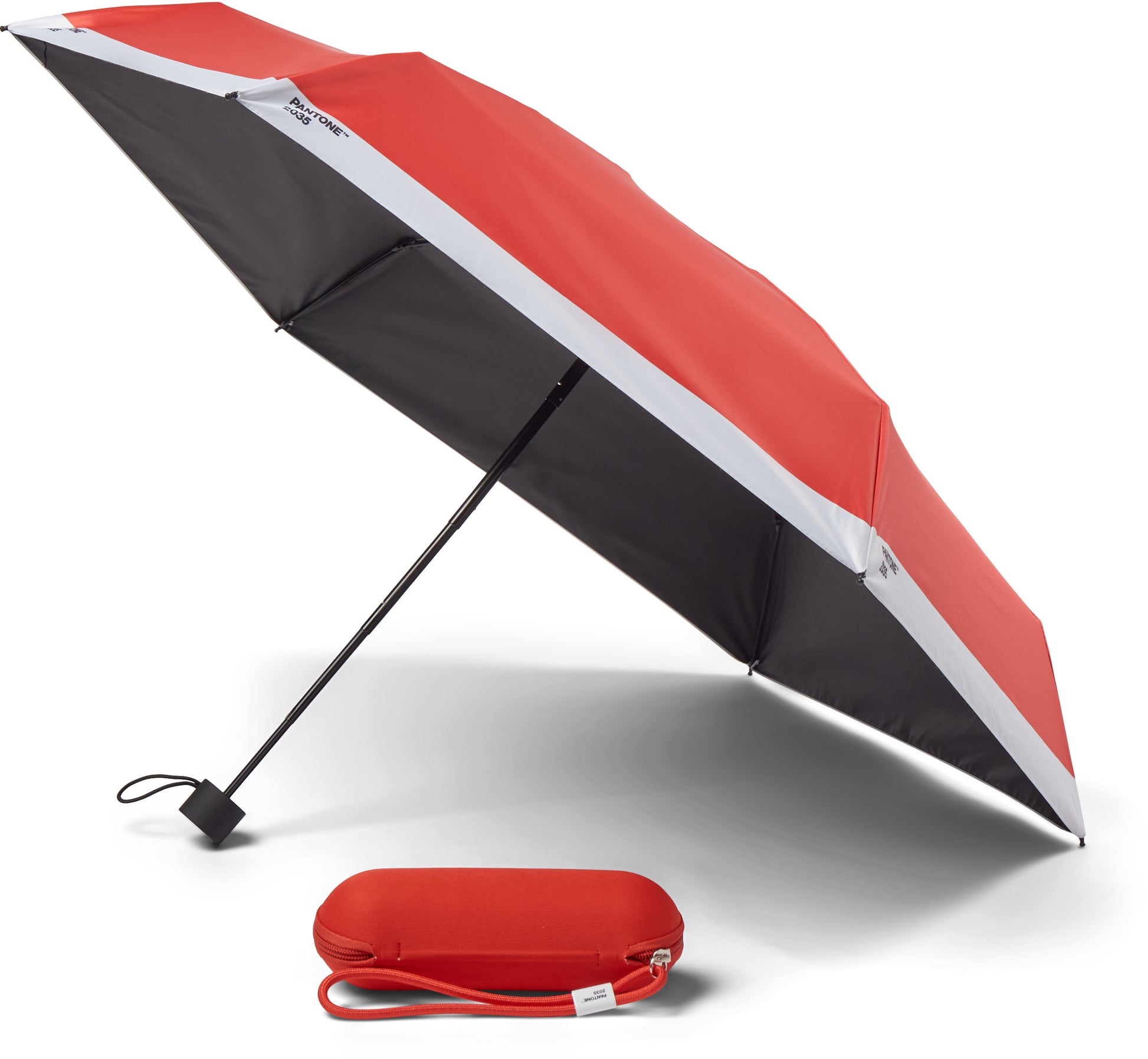 Pantone Taschenschirm – L 21 cm – Rot