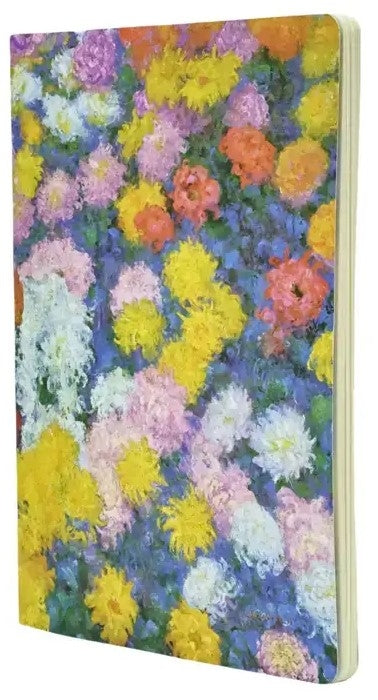 Paperblanks Monets Chrysanthemen Notizheft – A4 – punktiert – 80 Seiten – perforiert