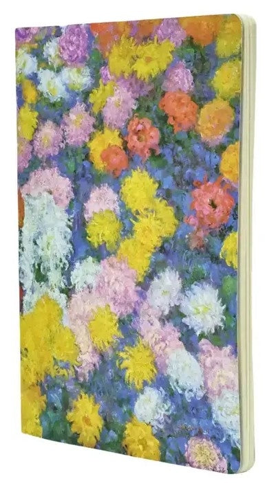 Paperblanks Monet Chrysanthemen Notizheft – A5 – Blanko – 80 Seiten, perforiert