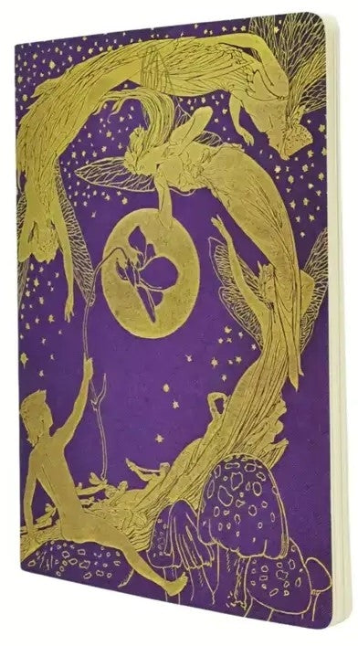 Paperblanks Violet Fairy Notizheft – 230 × 320 mm – blanko – 80 Seiten, perforiert