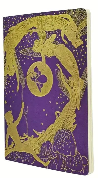 Paperblanks Violet Fairy Notizheft – 230 × 320 mm – punktiert – 80 Seiten, perforiert