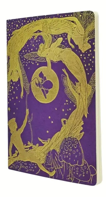 Paperblanks Violet Fairy Notizheft – 160 × 230 mm – blanko – 80 Seiten – perforiert
