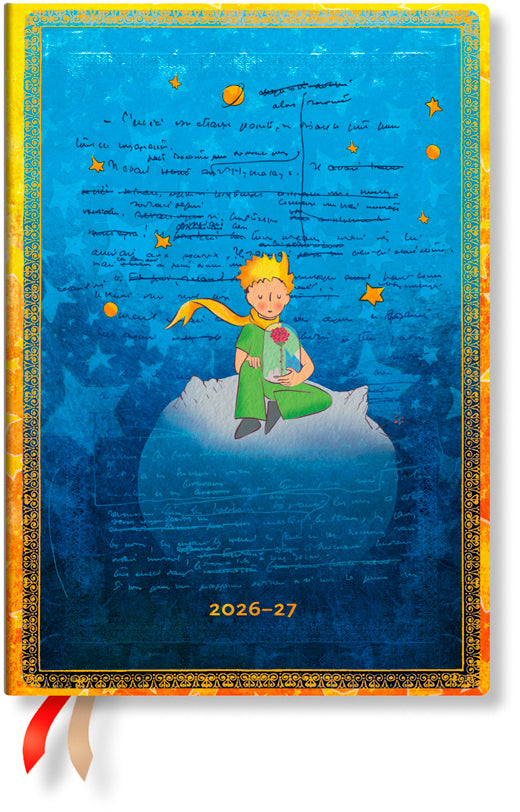 Paperblanks Kleine Prinz – Schulagenda 2026/27, 1 Woche/2 Seiten, 9,5 × 14,0 cm, Hardcover
