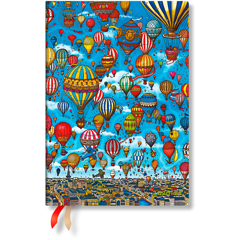 Paperblanks Picaresque Maxi – Schulagenda 2026/27, 1 Woche/2 Seiten, 13,8 × 21,2 cm, Hardcover