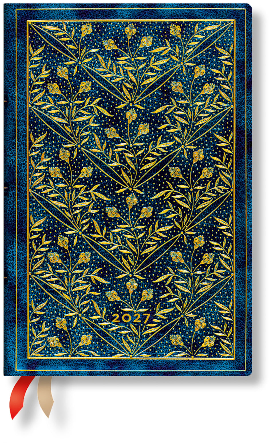 Paperblanks Tagesagenda 2027, 1 Tag/1 Seite, 9,5 × 14 cm, Hardcover, Wildblumen