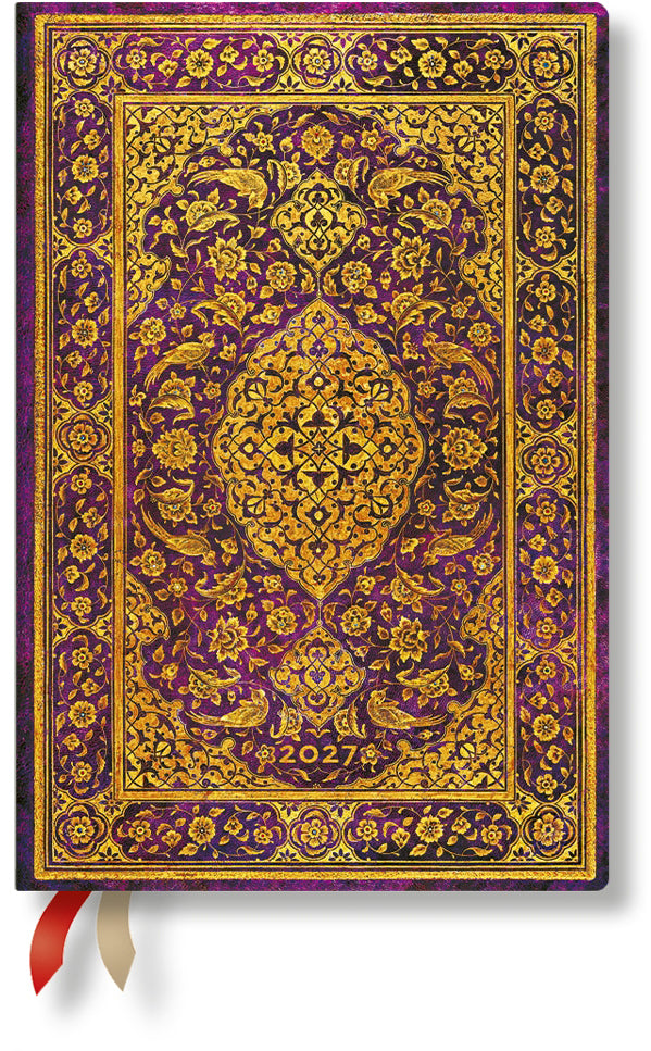 Paperblanks Der Obstgarten – Wochenagenda 2027, 1 Woche/2 Seiten, 9,5 × 14 cm, Hardcover