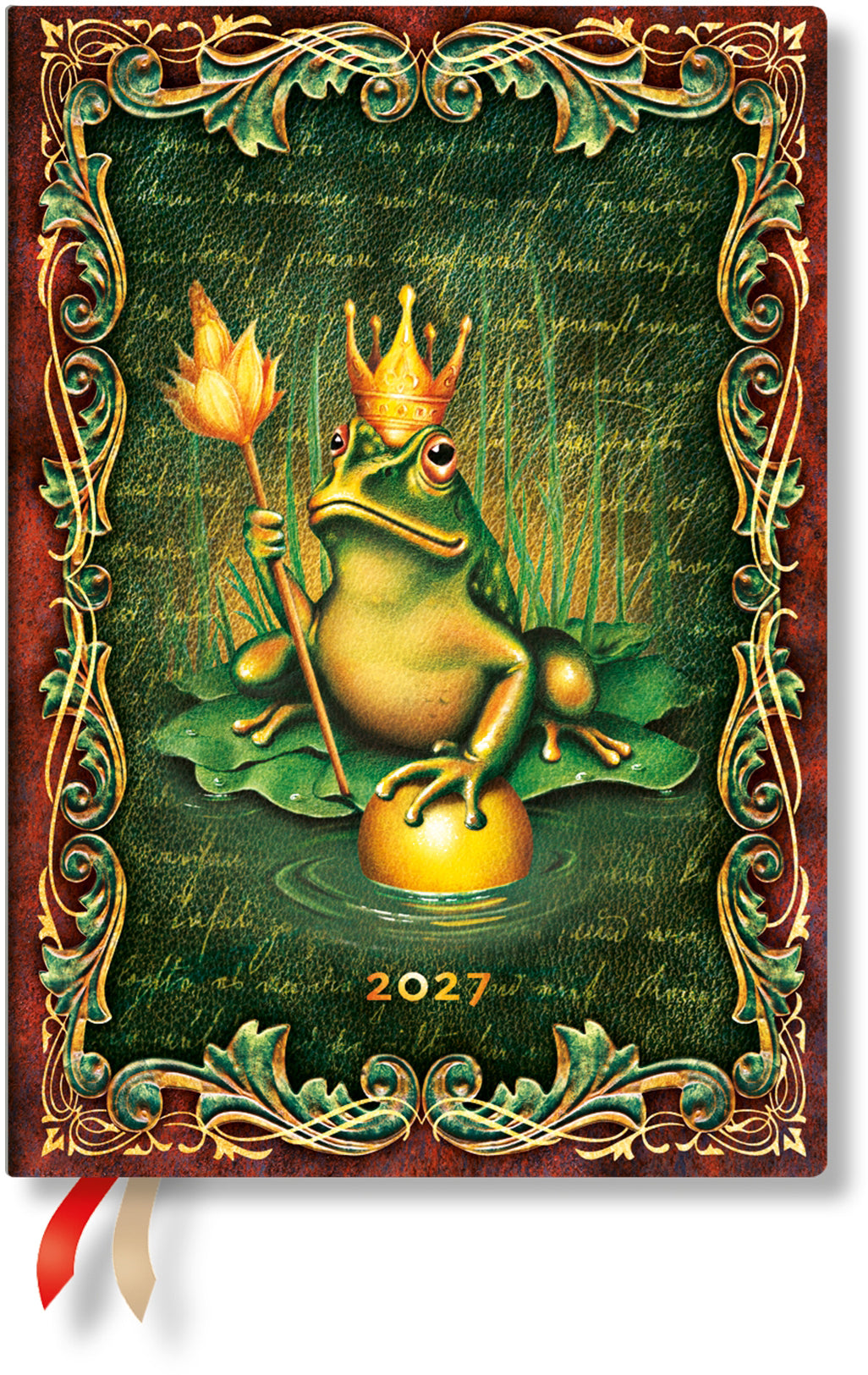 Paperblanks Grimm Froschkönig DD1798-2 – Wochenagenda 2027, 1 Woche/1 Seite, 13 × 20 cm, Hardcover
