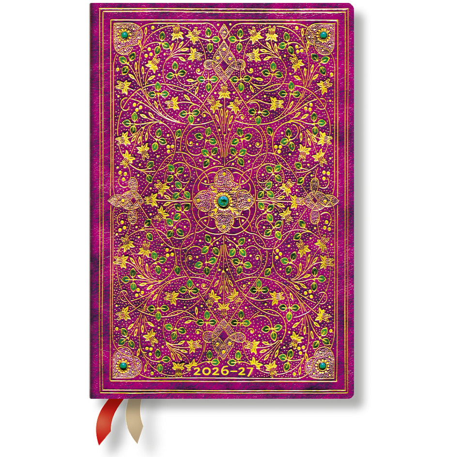 Paperblanks Jubilé Diam. – Schulagenda 2026/27, 1 Woche/2 Seiten, 10,0 × 16,5 cm, Hardcover