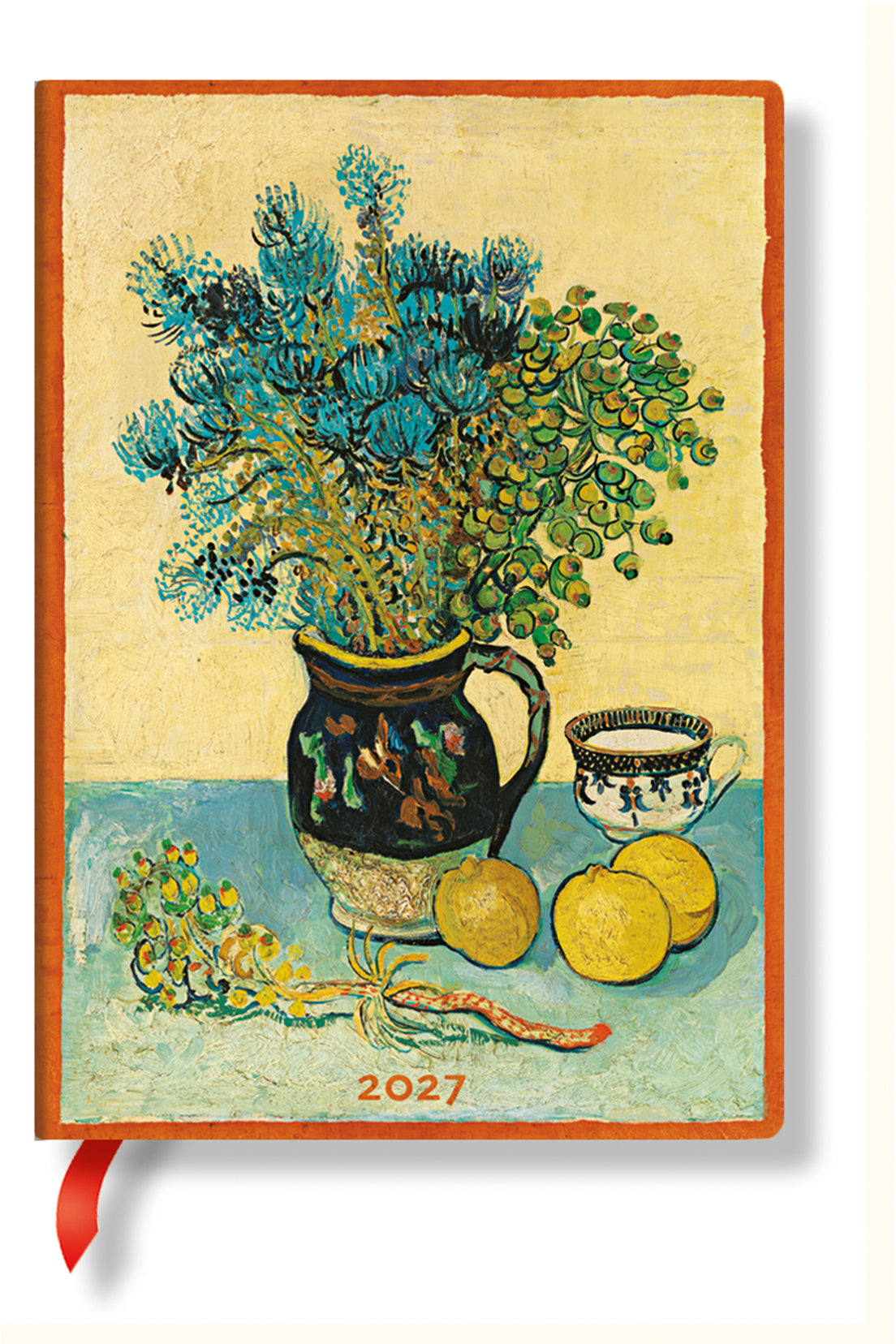 Paperblanks Nature Morte – Wochenagenda 2027, 1 Woche/2 Seiten, 13 × 18 cm, Hardcover