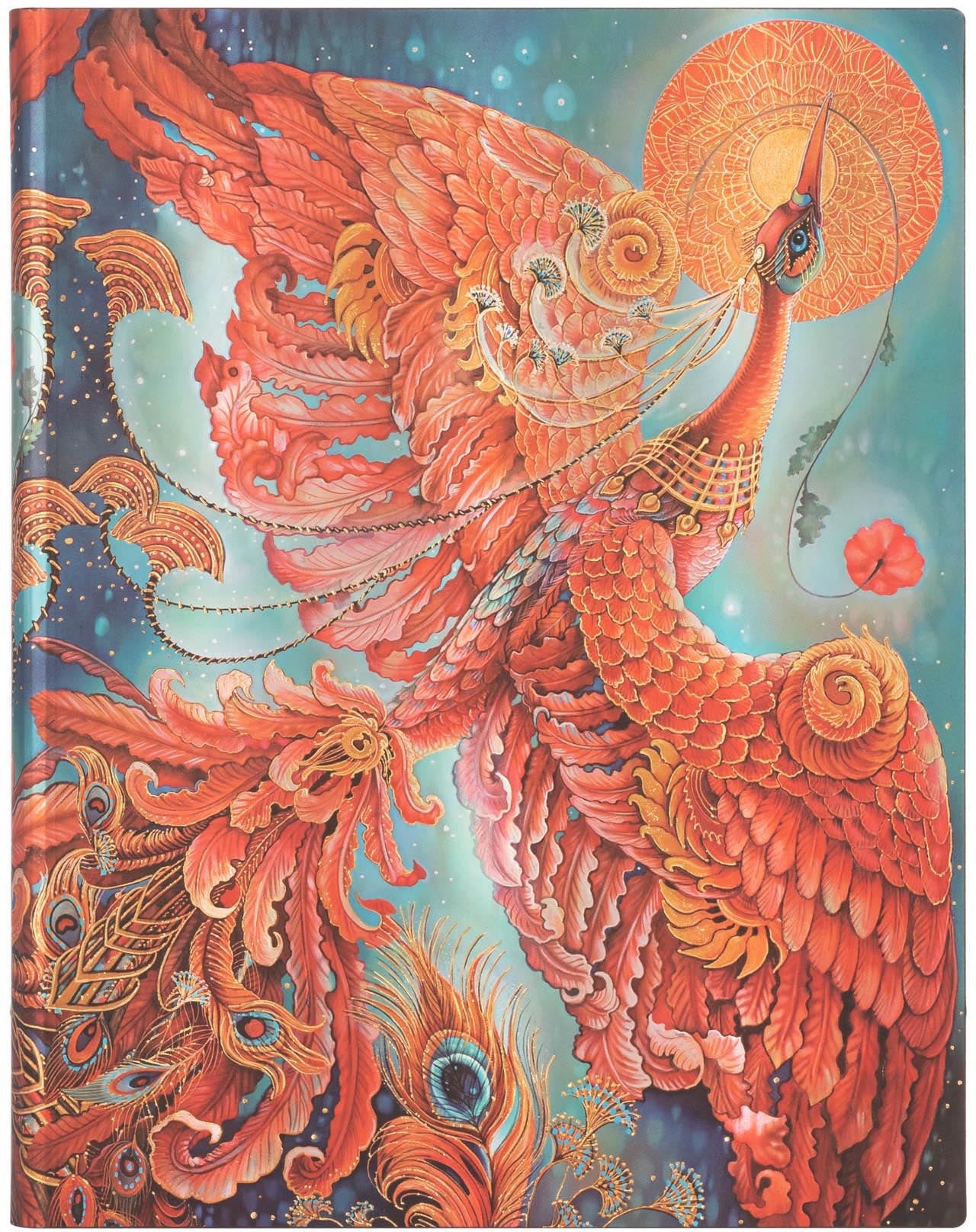 Paperblanks Ultra Notizbuch – 195 × 240 mm – blanko – 176 Seiten – Softcover – Feuervogel