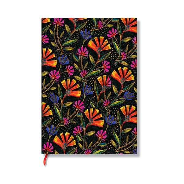 Paperblanks Notizbuch – 133 × 210 mm – punktiert – 176 Seiten – Softcover – Wildblumen